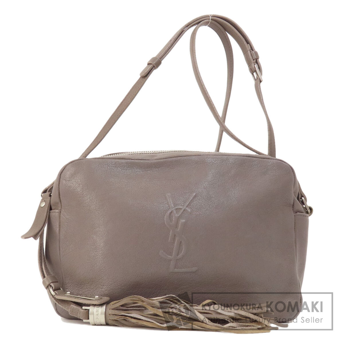 サン・ローラン ロゴ レザー ショルダーバッグ イヴ・サンローラン(YVES SAINT LAURENT)イヴ・サンローラン YSL