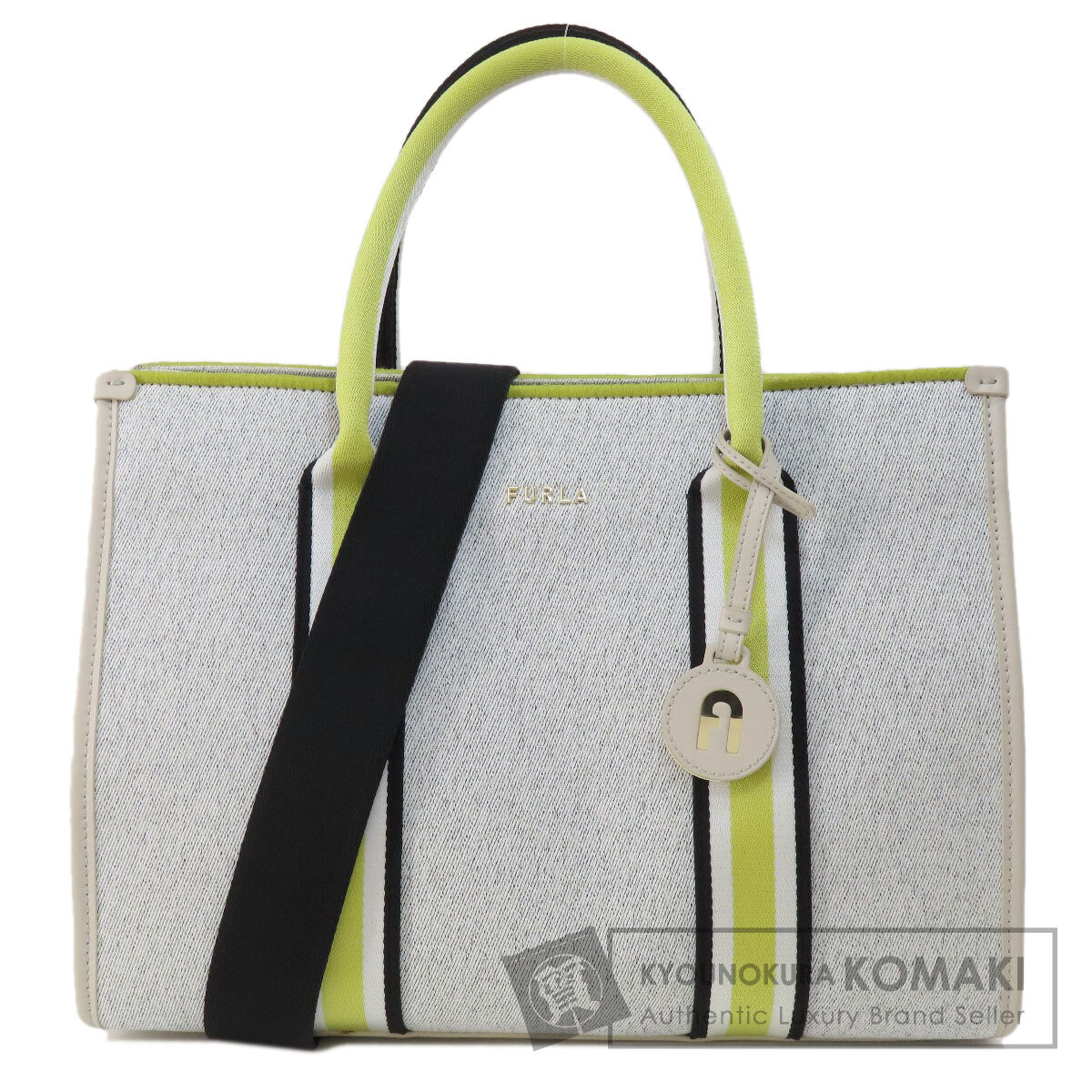 Furla フルラ 2WAY ハンドバッグ キャンバス レディース