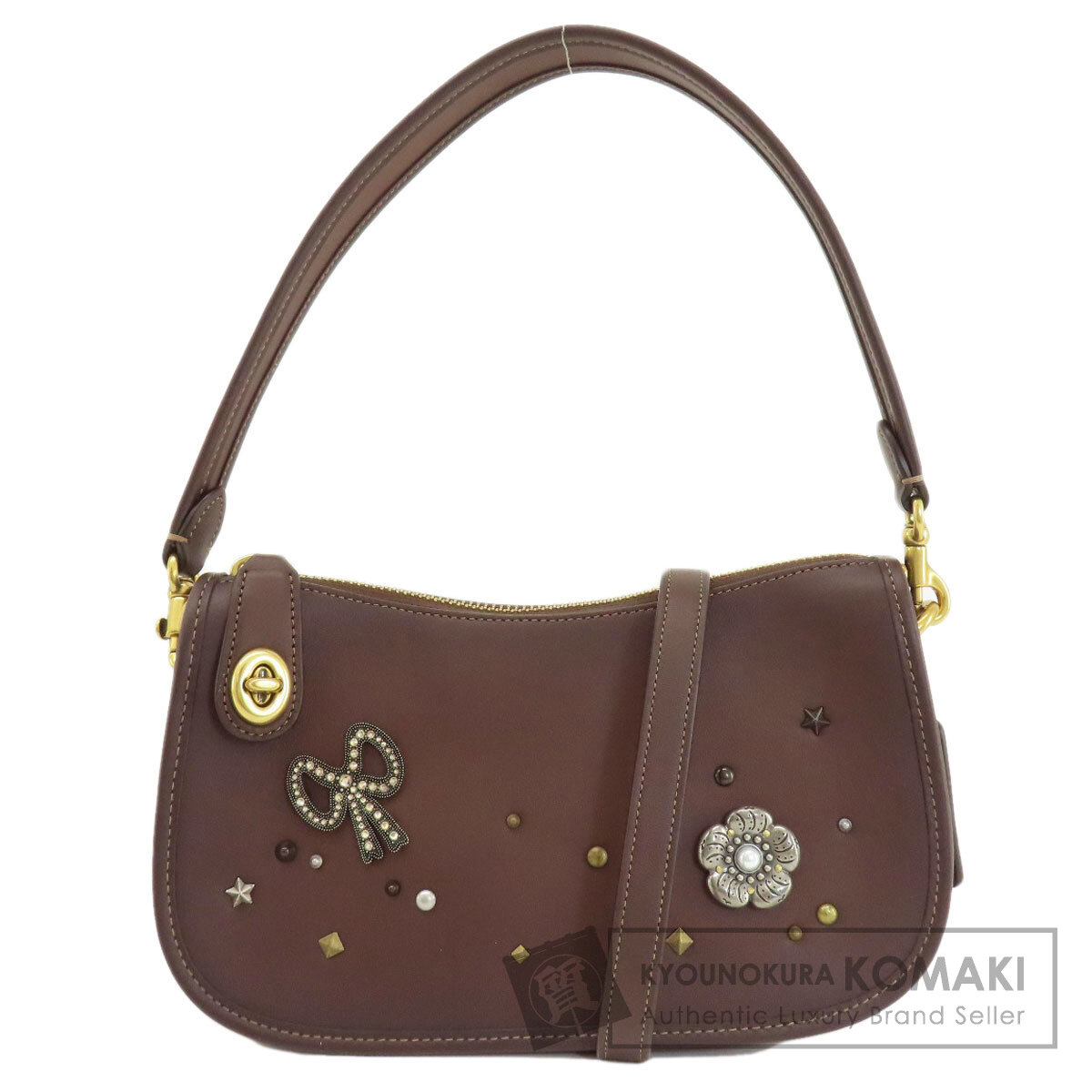 COACH コーチ C0638 スウィンガー リボン 2WAY ハンドバッグ