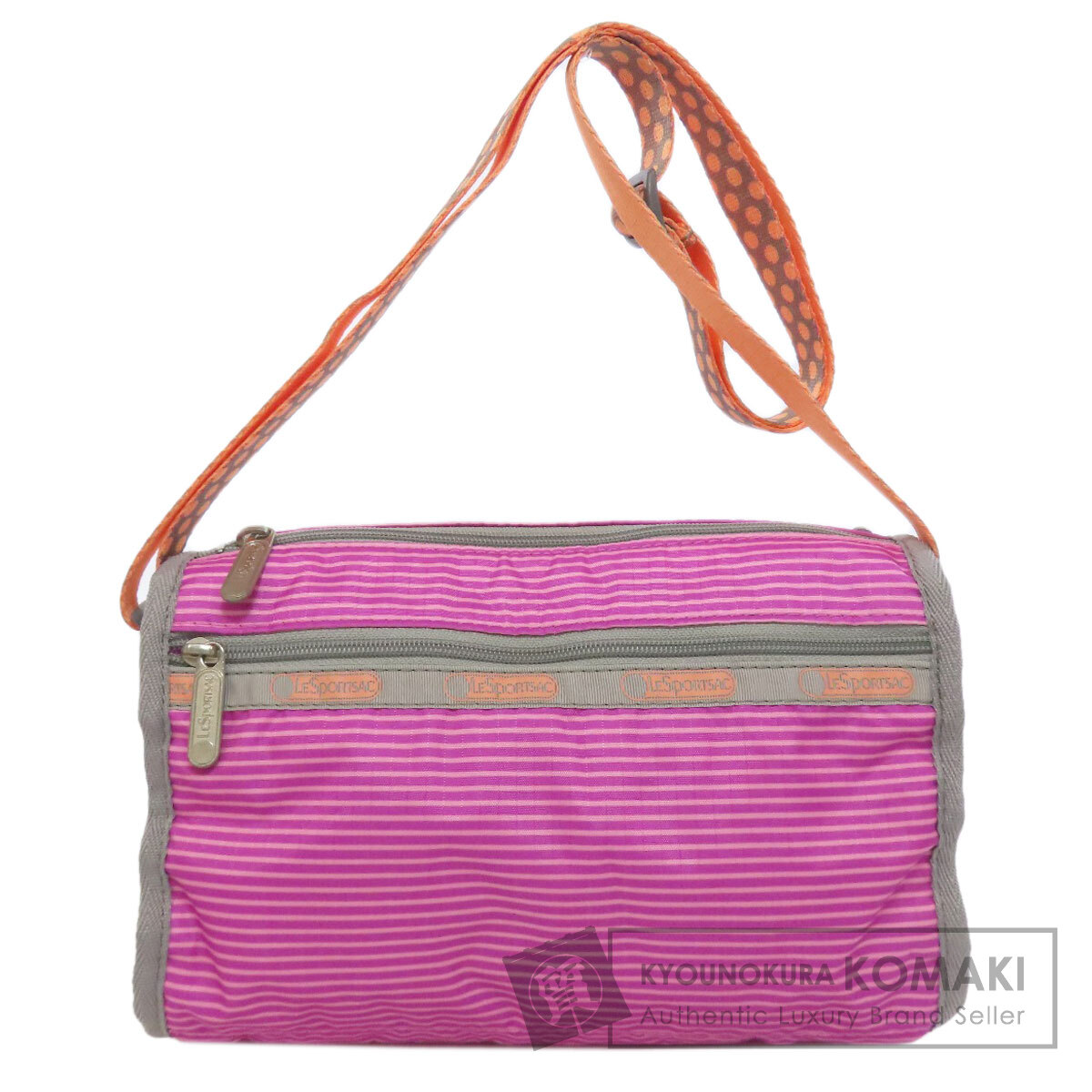 LeSportsac レスポートサック ストライプ ショルダーバッグ