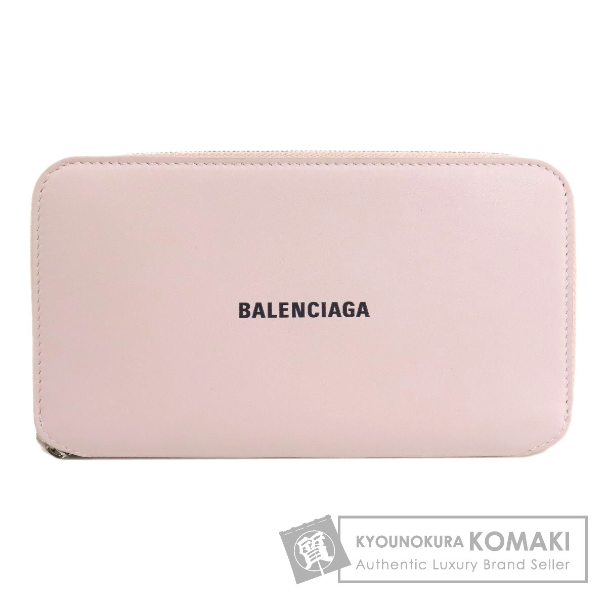 ⭐️BALENCIAGA 長財布 594290⭐️ BALENCIAGA ラウンドファスナー長財布 レザー ブラック 594290