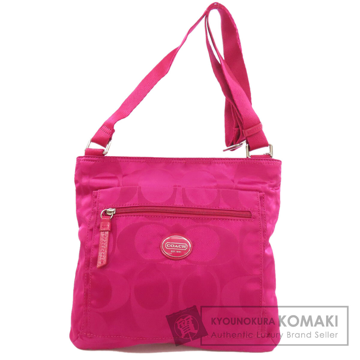 COACH コーチ F77408 シグネチャー ショルダーバッグ ナイロン