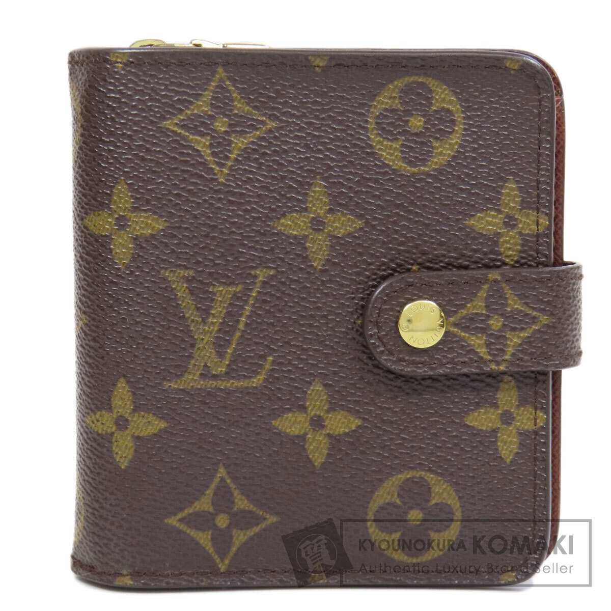LOUIS VUITTON ルイヴィトン M61667 コンパクトジップ 二つ折り