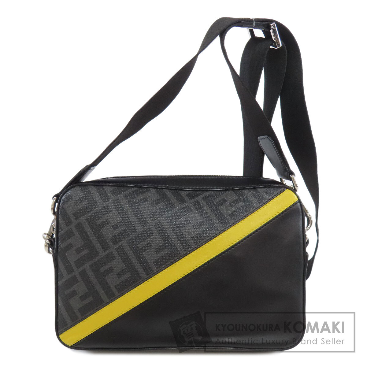 FENDI フェンディ ダイアゴナル カメラケース カバン バッグ フェンディ ダイアゴナル カメラケース レザー ブラック | Fendi