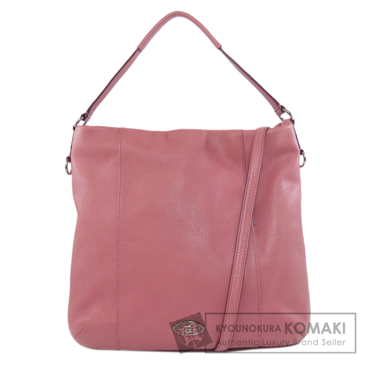 極美品 コーチ 2way ショルダーバッグ ドーム レザー バイカラー