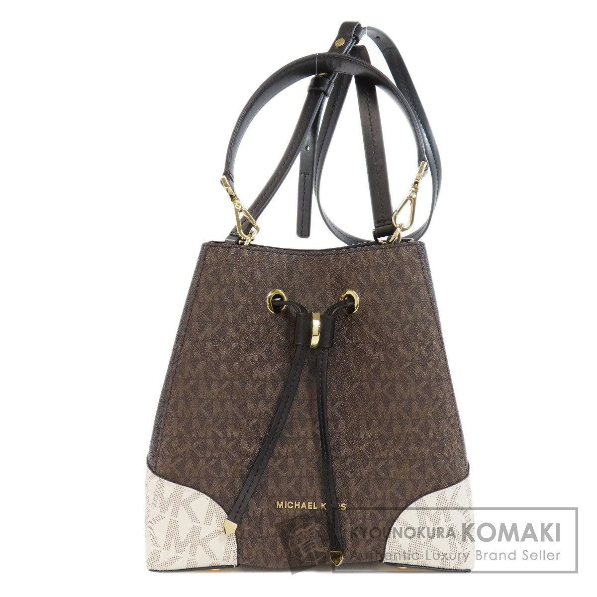 美品❤️MICHAEL KORS 桜 ❤️2way 収納多い　ショルダー Michael Kors マイケルコース MKシグネチャー 2WAY ショルダー