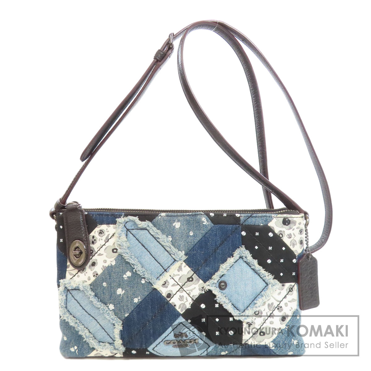 COACH コーチ キャニオン キルト レザ— デニム パッチワークリュック 黒 11991324B_b_03_215.jpg