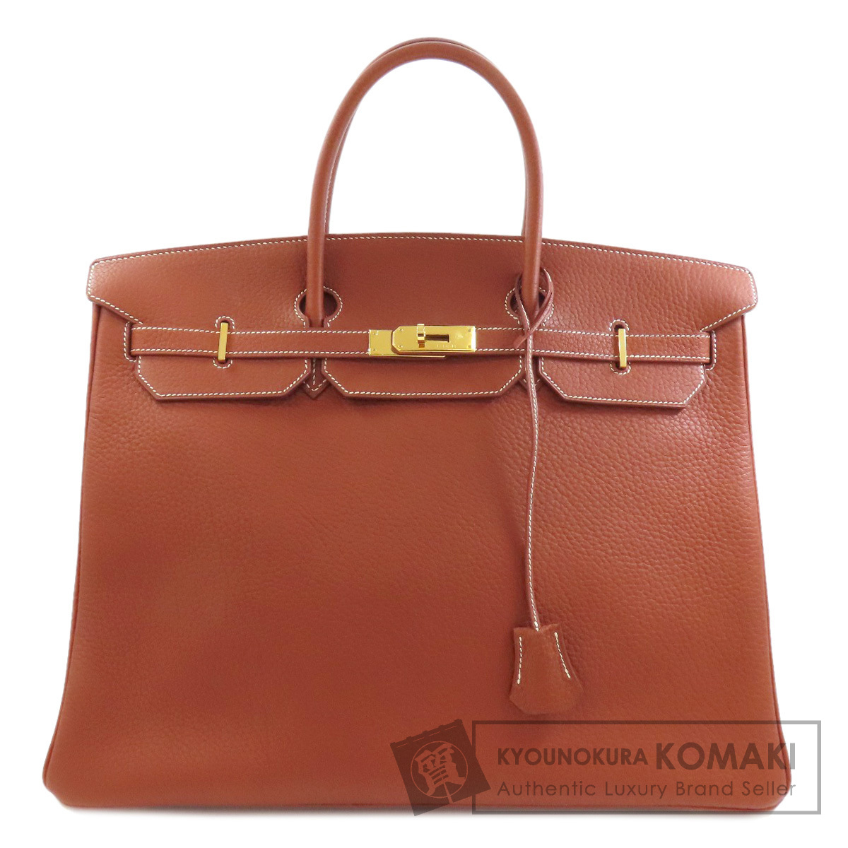HERMES バーキン40 アルデンヌ ゴールド 〇U刻印 ハンドバッグ エルメス HERMES バーキン40 〇U刻 ナチュラル GD金具