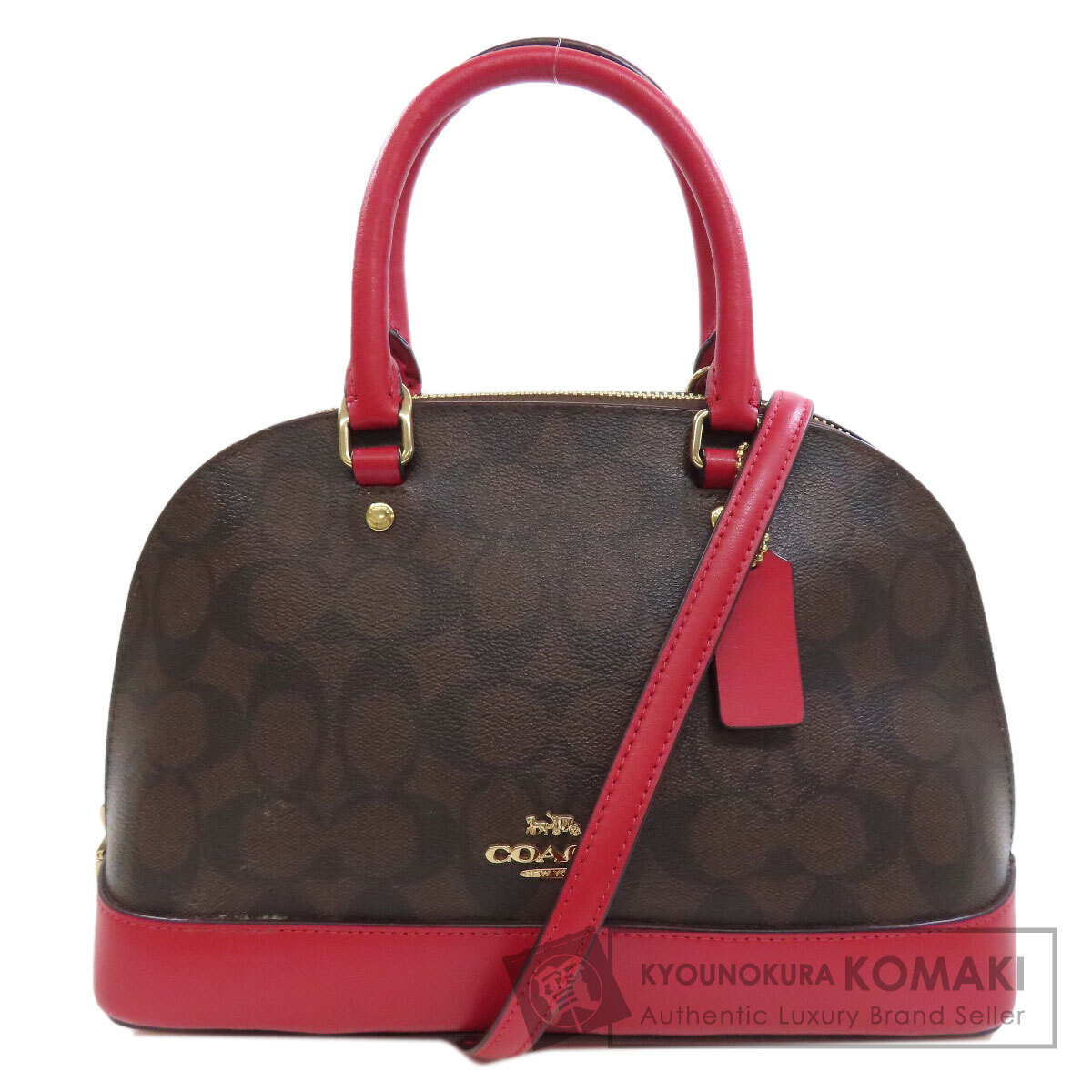 COACH コーチ F27583 シグネチャー 2WAY ハンドバッグ PVC