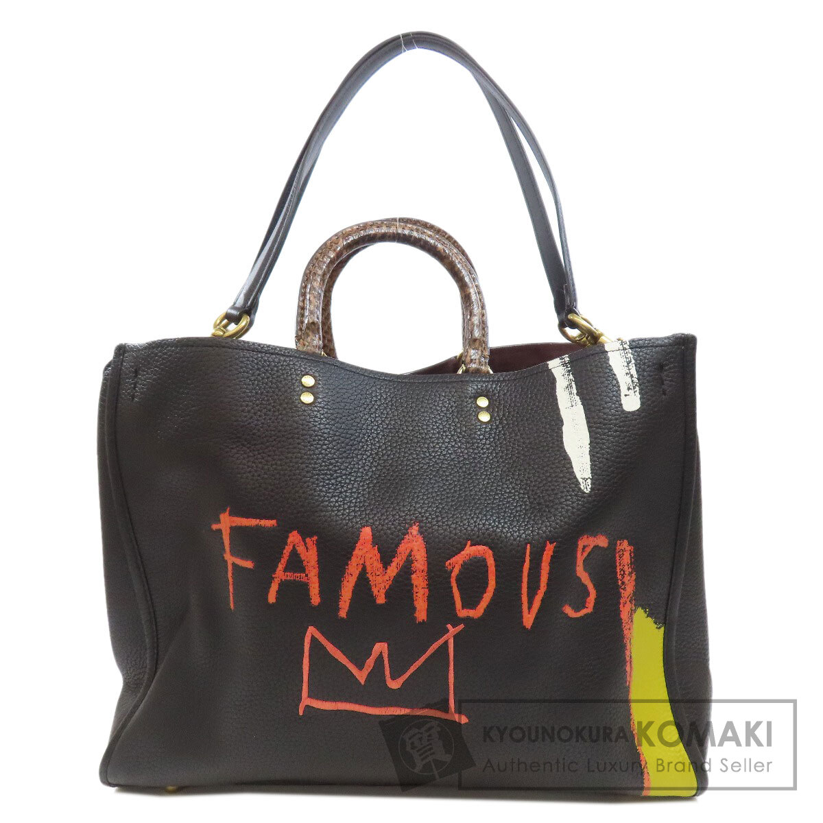 COACH コーチ 6884 バスキアローズ 2WAY トートバッグ カーフ