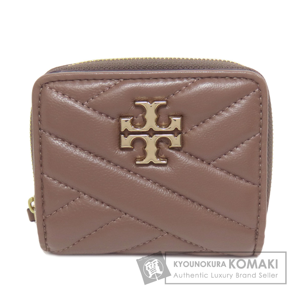 TORY BURCH ：ロゴデザイン レザー 二つ折り財布 Tory Burch トリーバーチ ロゴ 二つ折り財布（小銭入れあり