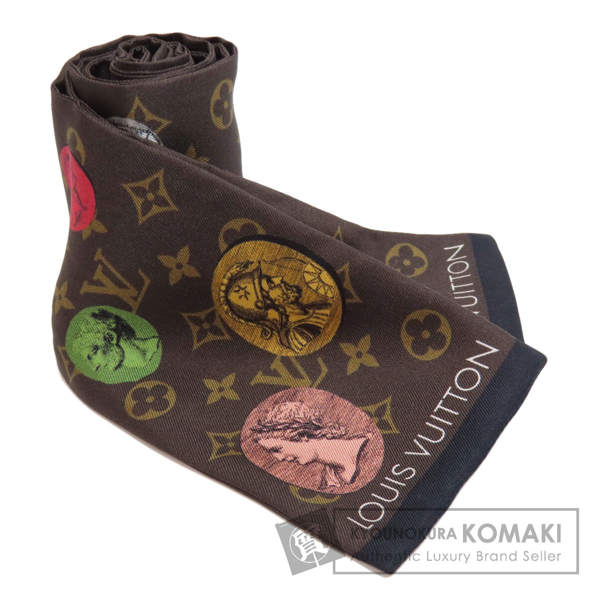 ルイヴィトン　バンドースカーフ LOUIS VUITTON ルイヴィトン バンドー スカーフ シルク