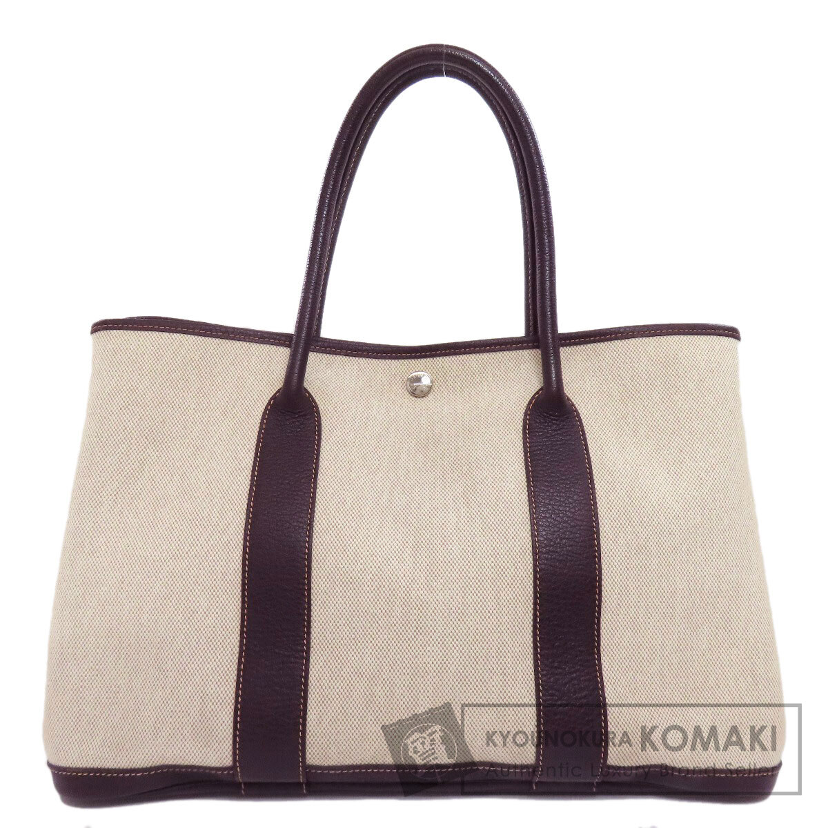 HERMES エルメス ガーデンパーティPM シルバー金具 トートバッグ