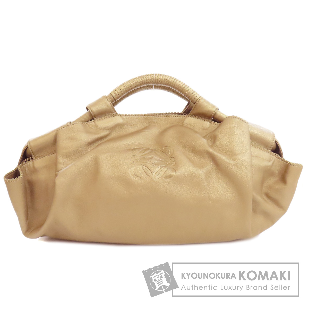 LOEWE ミニナッパアイレ LOEWE】ロエベ ナッパアイレ ハンドバッグ メタリックグレー