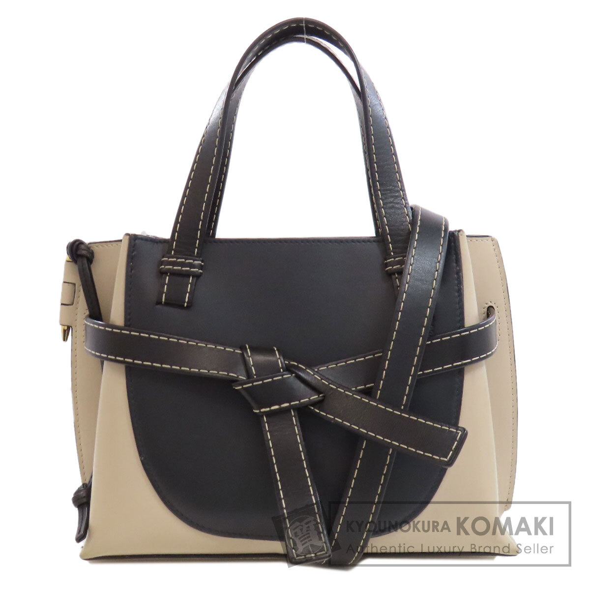 LOEWE ロエベ ゲート トップ ハンドル 2WAY ハンドバッグ カーフ