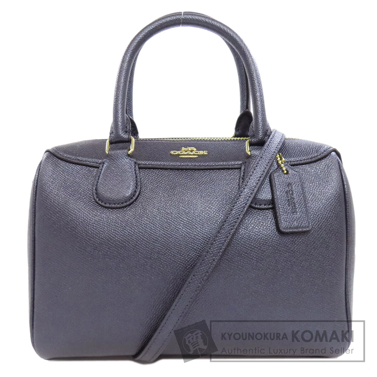 COACH コーチ F39706 メタリック 2WAY ハンドバッグ レザー