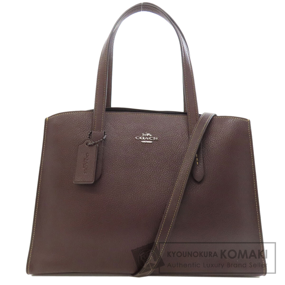 美品 COACH　キャリーオール　チャーリー　トートバッグ　2way COACH コーチ 25137 チャーリー キャリーオール 2WAY トートバッグ