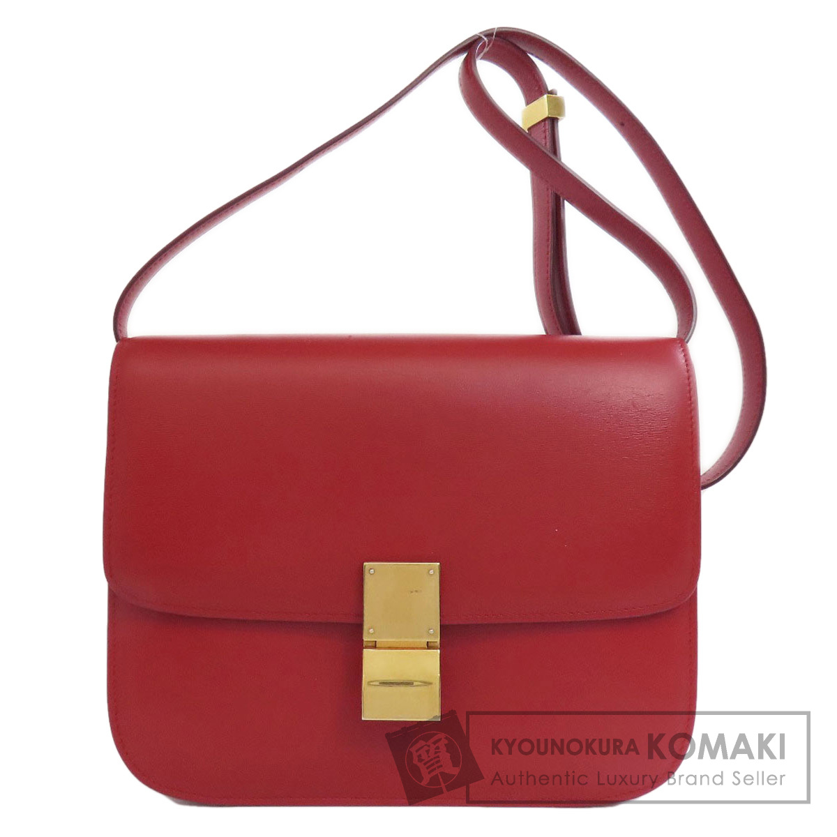 CELINE セリーヌ クラシックボックス ショルダーバッグ レザー