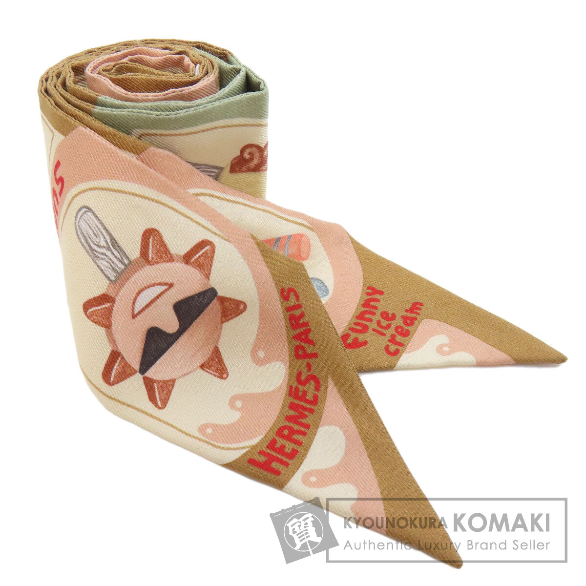 ☆ドリーム荒牧店☆HERMES エルメス ツイリー オデッセイ スカーフ ツイリー エルメス・スカーフ・オデッセイ ネイビー 紺[] Twilly