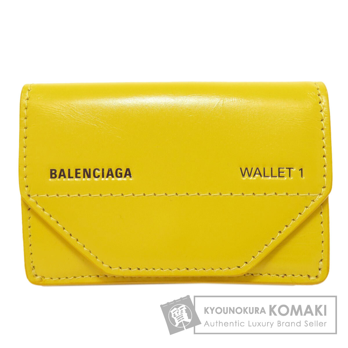 BALENCIAGA 二つ折り 財布 ゴールド　ラウンドジップ ロゴ BALENCIAGA 二つ折り 財布 ゴールド ラウンドジップ ロゴ