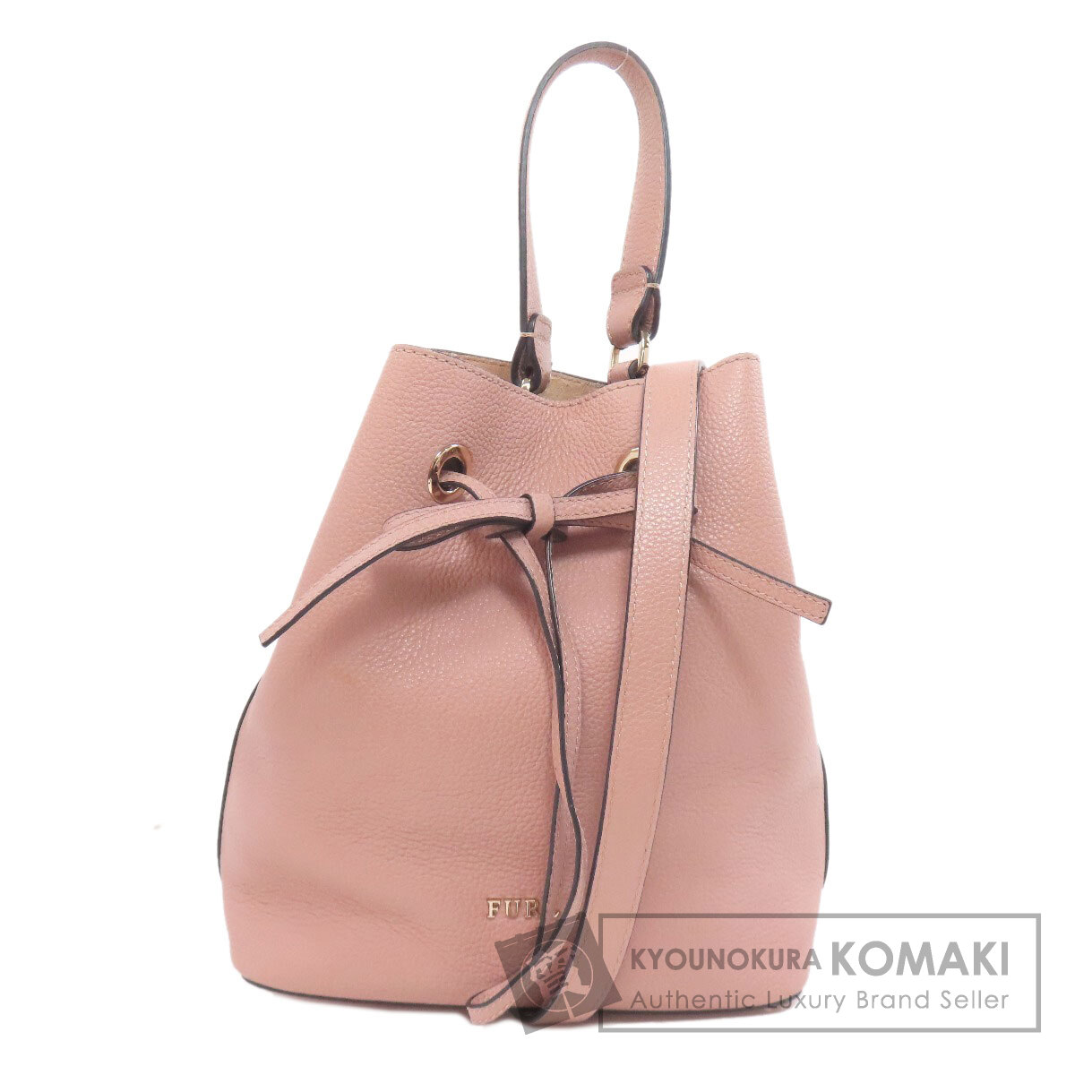 極美品　フルラ FURLA レザー ピン 2Way バッグ FURLA(フルラ)ピン サッチェル レザー 2wayハンドバッグ ブラック