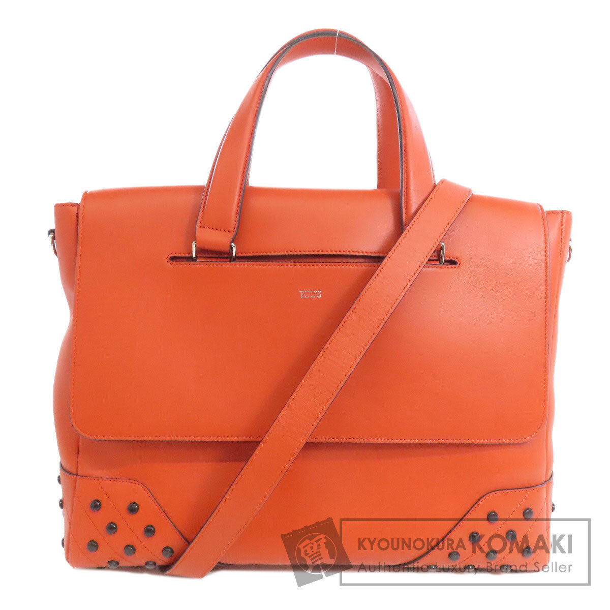 ✨トッズ　トートバッグ　レザー　オレンジ TOD'S JOY オレンジレザートートバッグ TOD'S Selleria – The