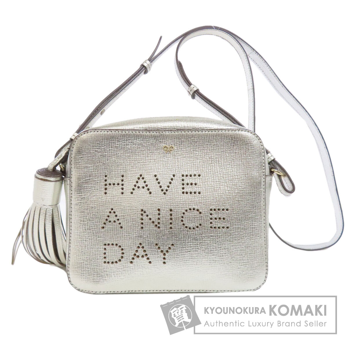 Anya Hindmarch アニヤ・ハインドマーチ ロゴ ショルダーバッグ