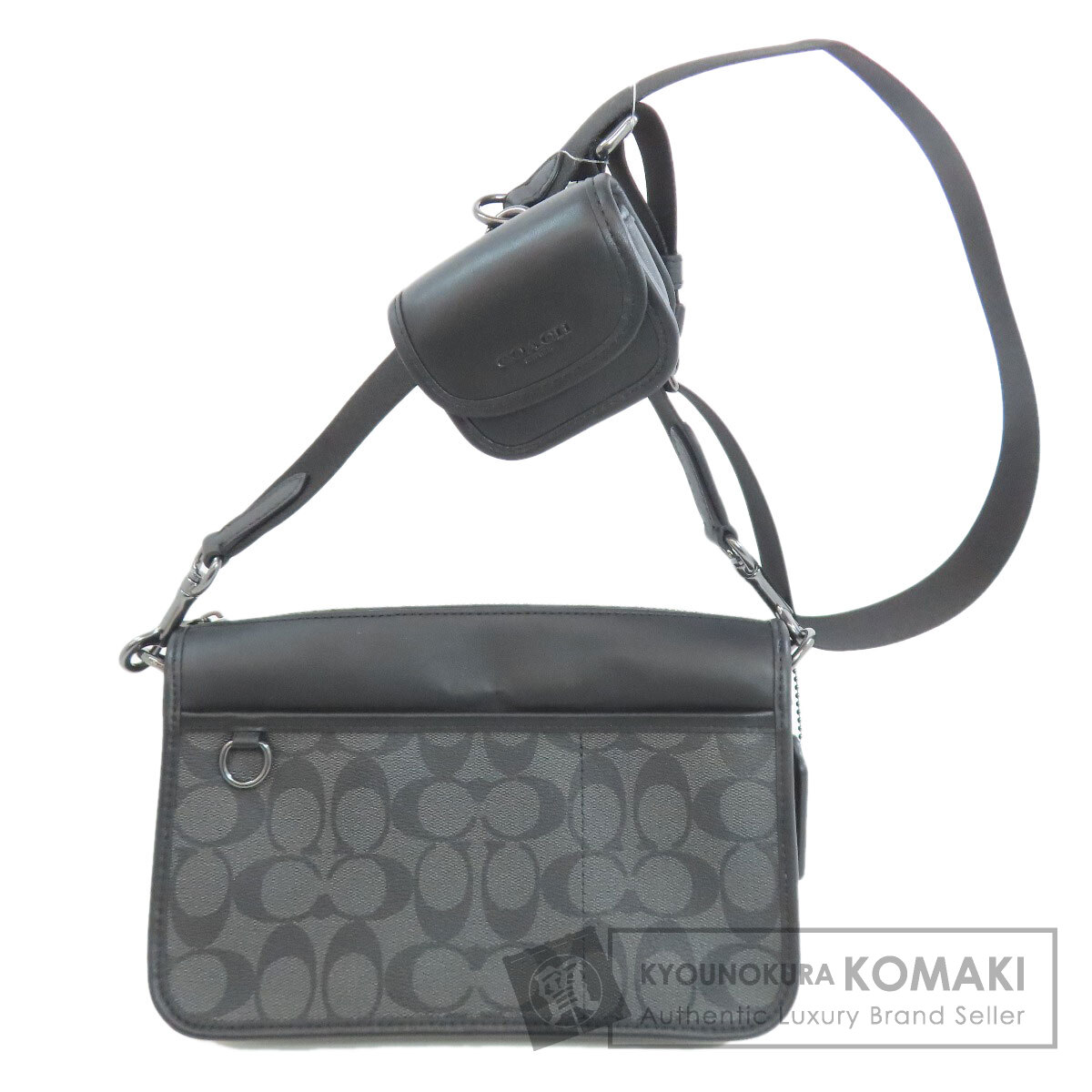 COACH コーチ C8141 シグネチャー ショルダーバッグ PVC