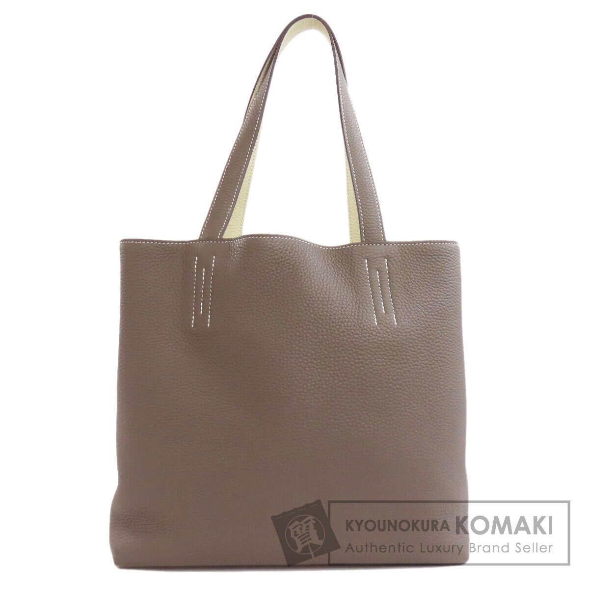 極美品✨エルメス　ドゥブルセンス　トートバッグ　オレンジ 極美品✨エルメス ドゥブルセンス トートバッグ オレンジ