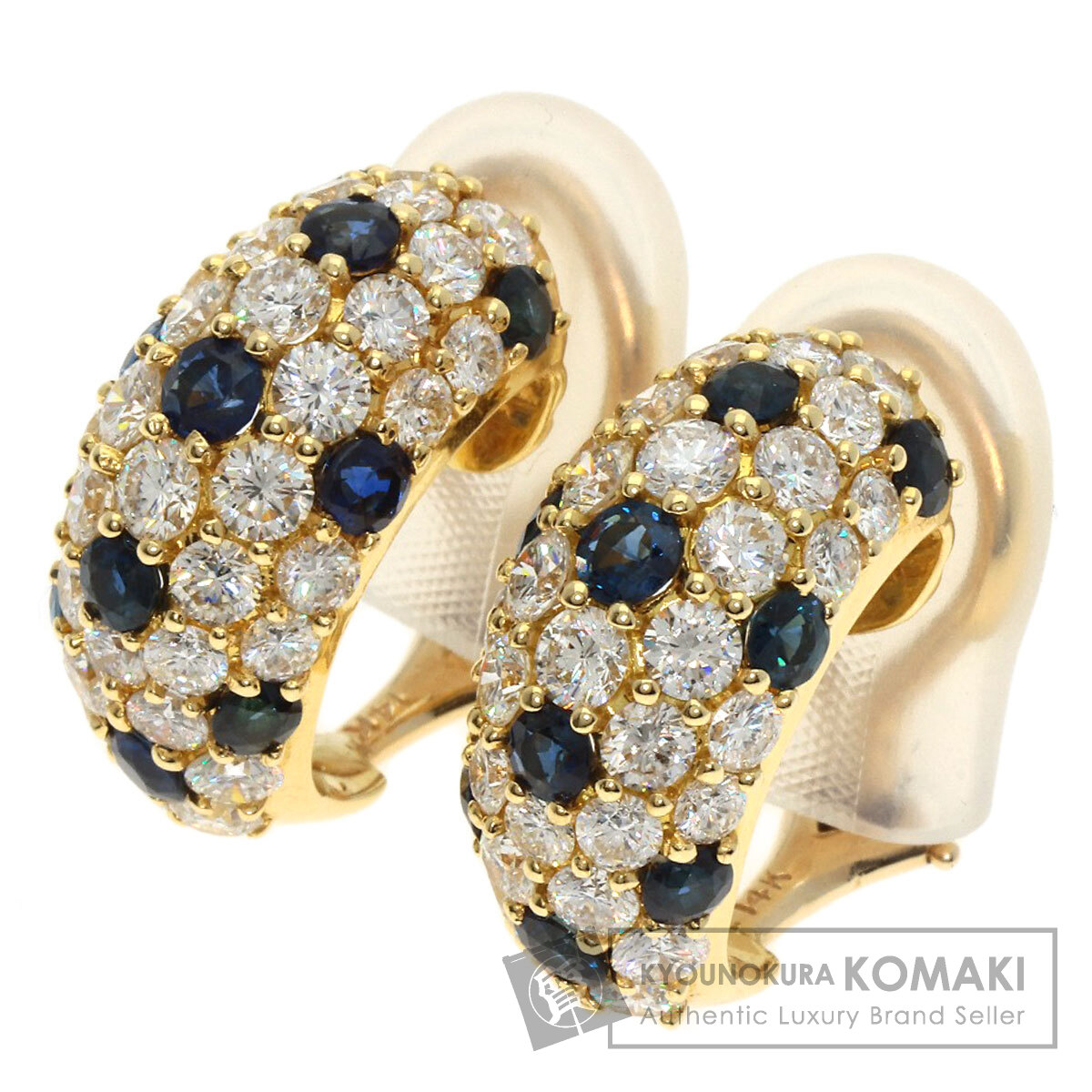 ティファニー イヤリング サファイア ダイヤモンド