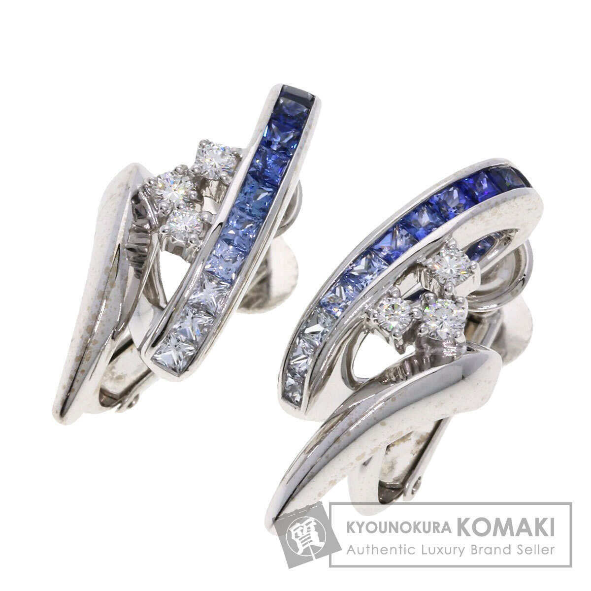 ジュネ イヤリング サファイア ダイヤモンド