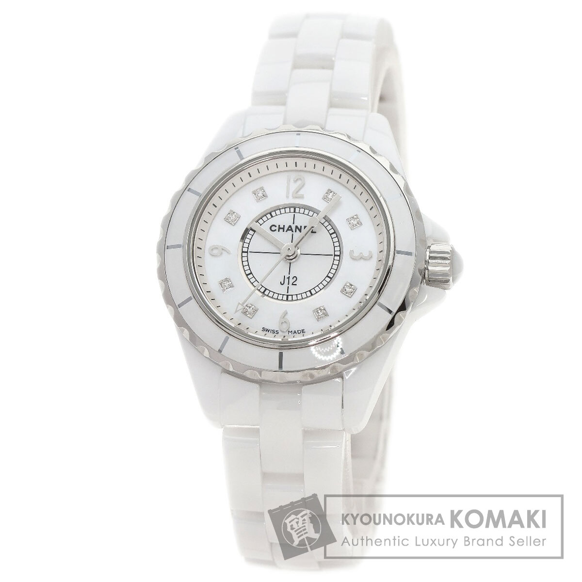 シャネル 腕時計 J12 29mm シェル 8P ダイヤモンド
