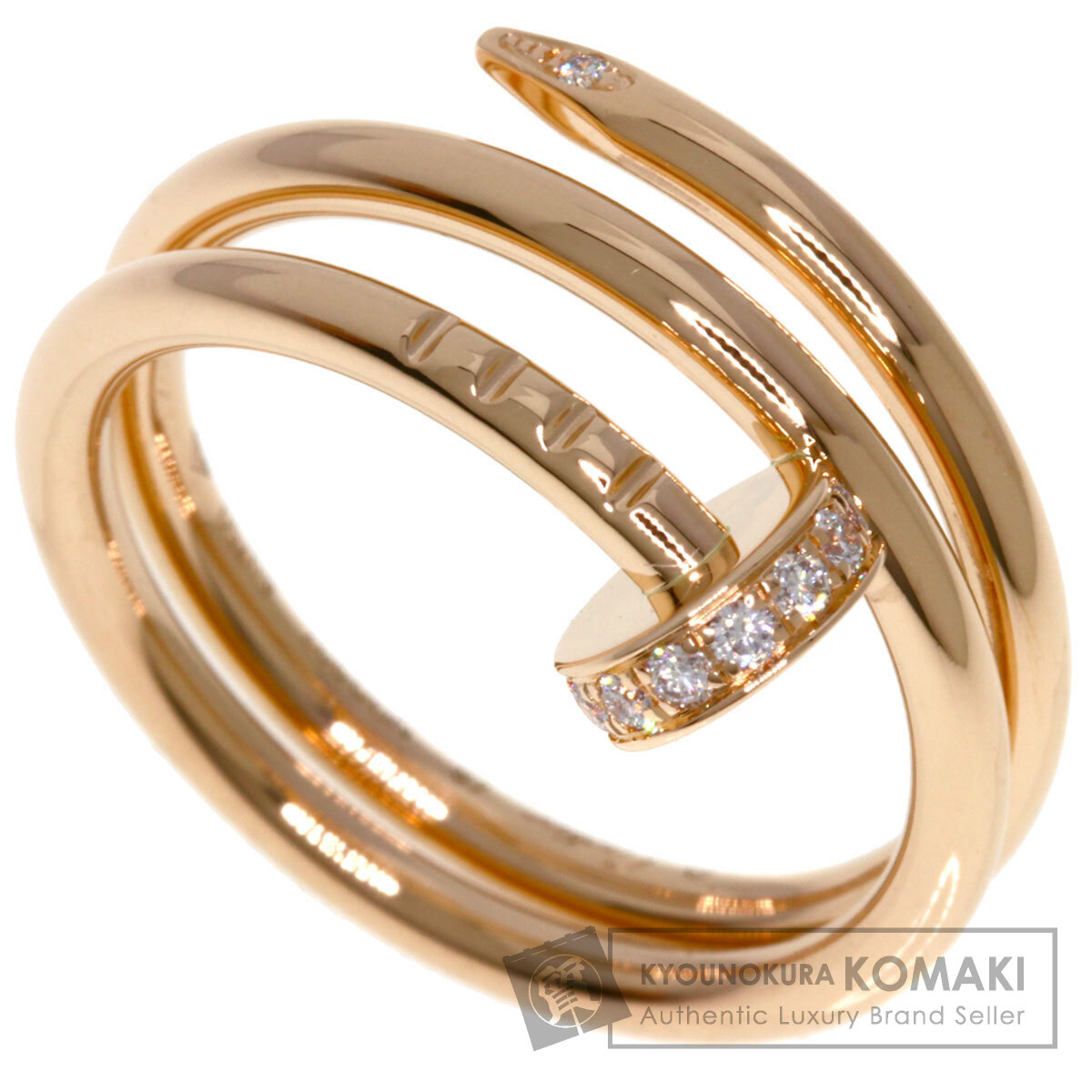 Cartier カルティエ ジュストアンクル リング　スモールモデル YG 48 Cartier （未使用 展示品）カルティエ スモールモデル ジュスト