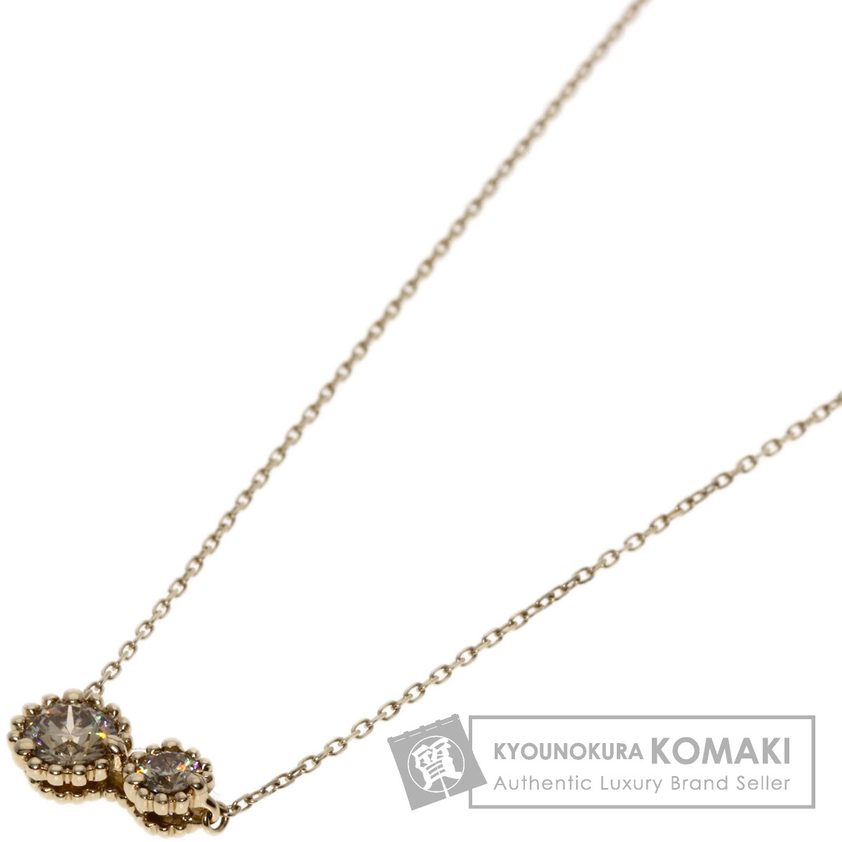 カシケイ ネックレス ミル ブラウンダイヤモンド