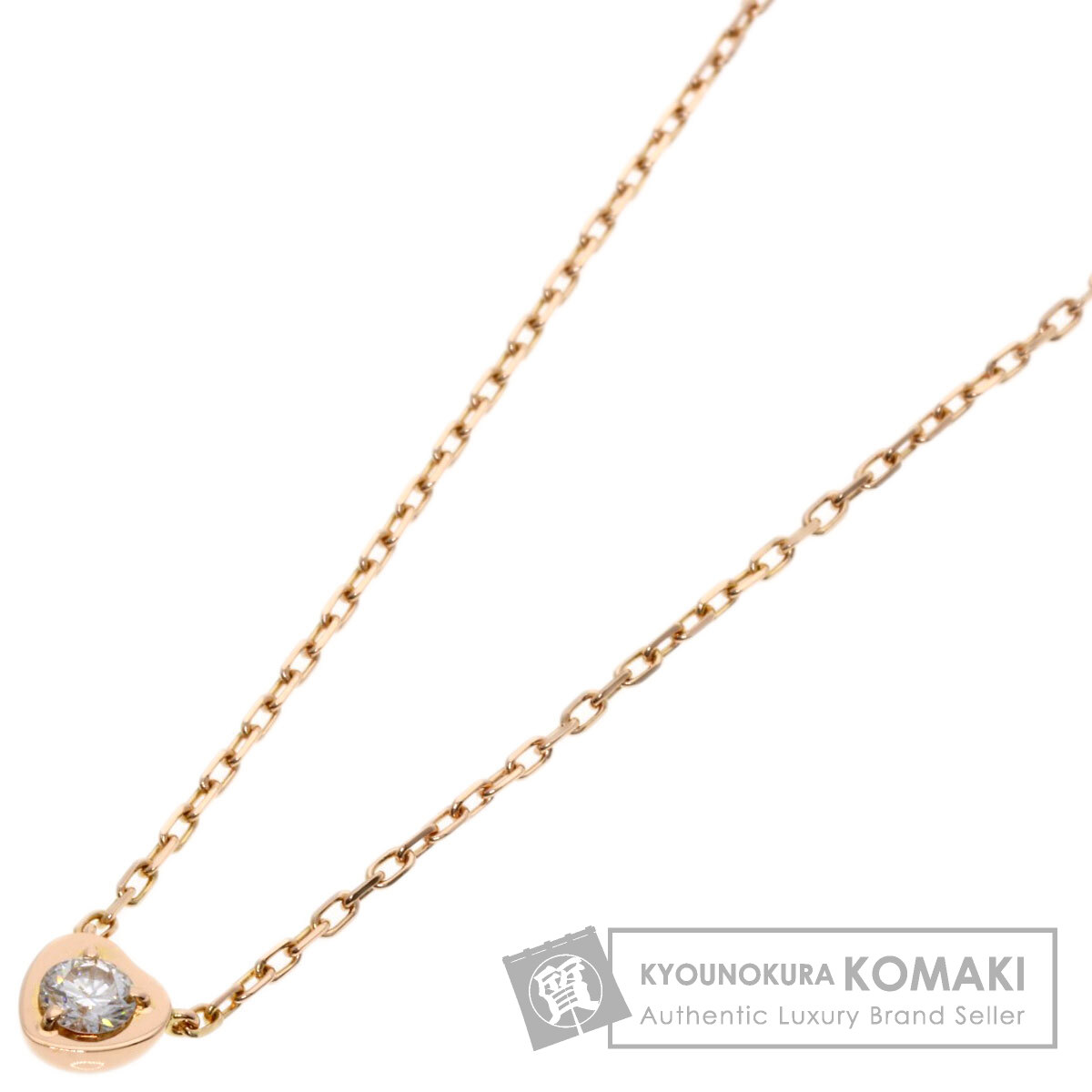 CARTIER カルティエ ダムール ハート ダイヤモンド ネックレス K18