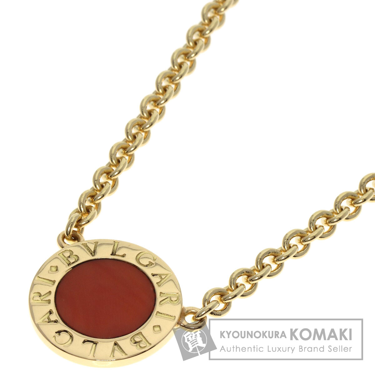 ブルガリ ゴールドサークルネックレス BVLGARI ブルガリ ブルガリブルガリ サークル ネックレス K18