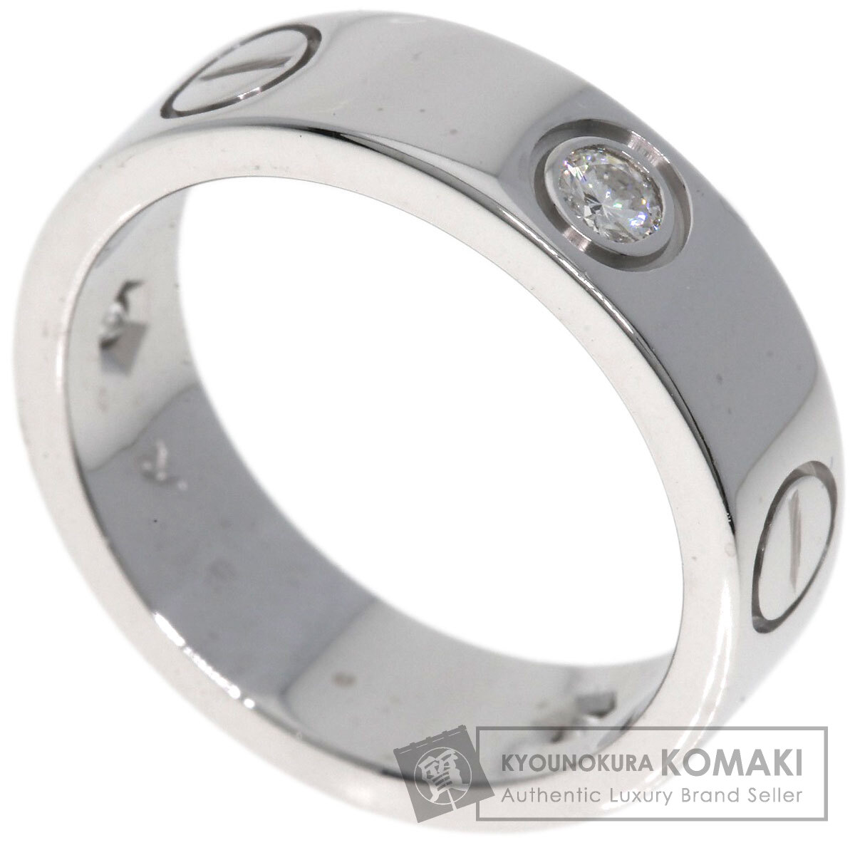 カルティエ リング・指輪 ラブリング ハーフ ダイヤモンド #50