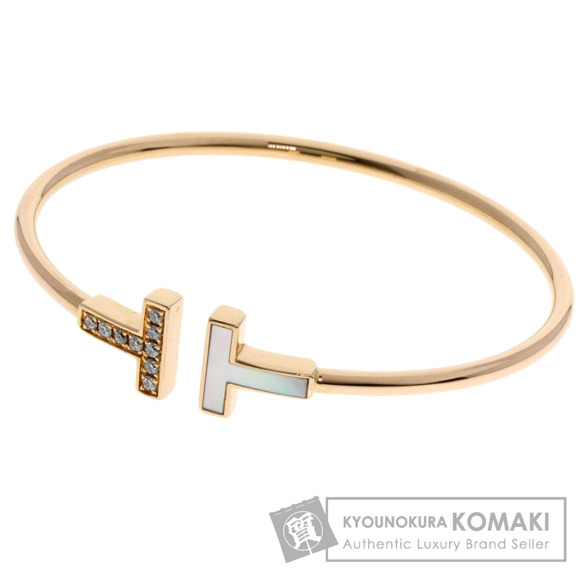 ティファニー ブレスレット Tワイヤー マザーオブパール ダイヤモンド