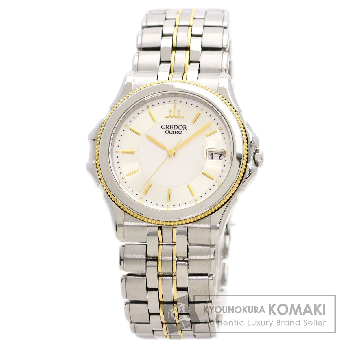 SEIKO クレドール 腕時計18KT+SS /SS 8J82-6A30 SEIKO セイコー GCAX988 8J82-6A30 クレドール ラウンドフェイス