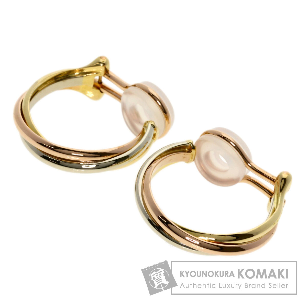 リッチ&シックに見せる【Cartier】フープ イヤリング 3種の美しさが輝く♡【Cartier】トリニティ イヤリング (Cartier