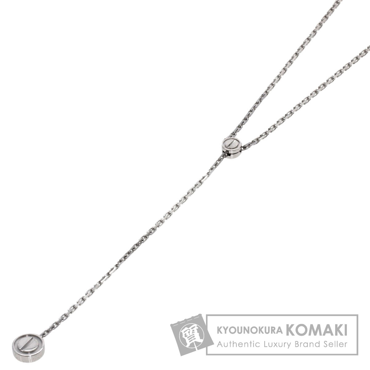 CARTIER カルティエ ラブ パスティーユ ネックレス K18ホワイト