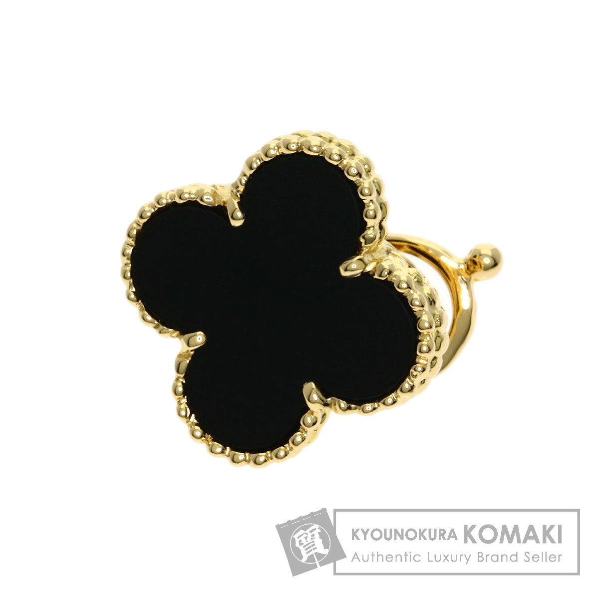 ヴァンクリーフ＆アーペル ピアス ヴィンテージ アルハンブラ　ダイヤ　片方 ヴァンクリーフ＆アーペル(Van Cleef & Arpels)ヴァンクリーフ