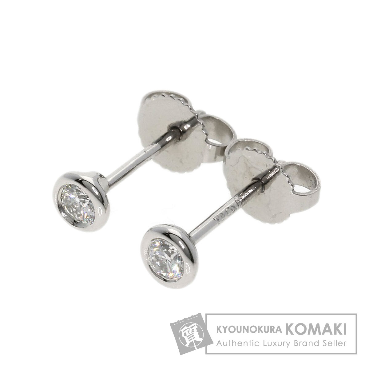 Tiffany プラチナ950 ダイヤモンド バイ ザ ヤード™ ピアス　片耳 TIFFANY&Co. ティファニー バイザヤード 1P ダイヤモンド ピアス