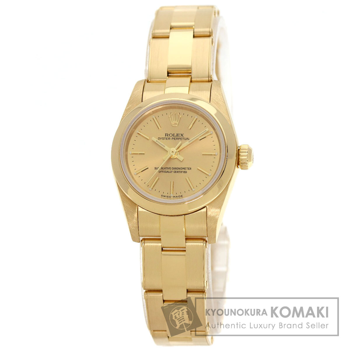 ロレックス オイスターパーペチュアル K18YG×SS コマ ROLEX ロレックス 76188 オイスターパーペチュアル 腕時計 K18イエロー