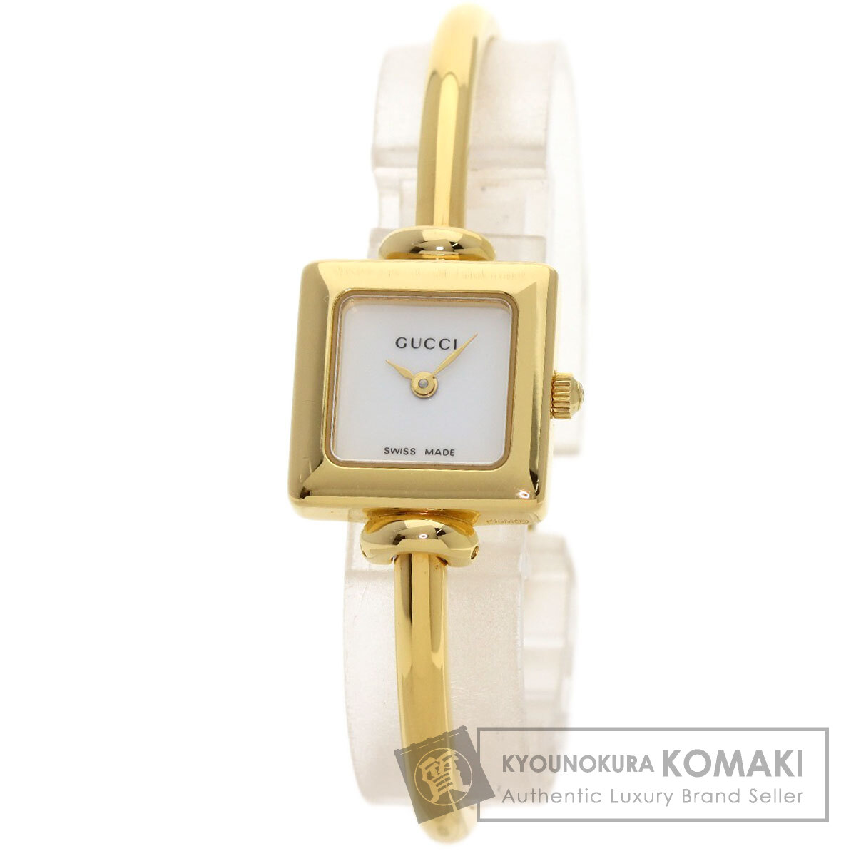 時計 GUCCI 1900L GUCCI 1900L Watch Square Quartz Women's White Dial Silver