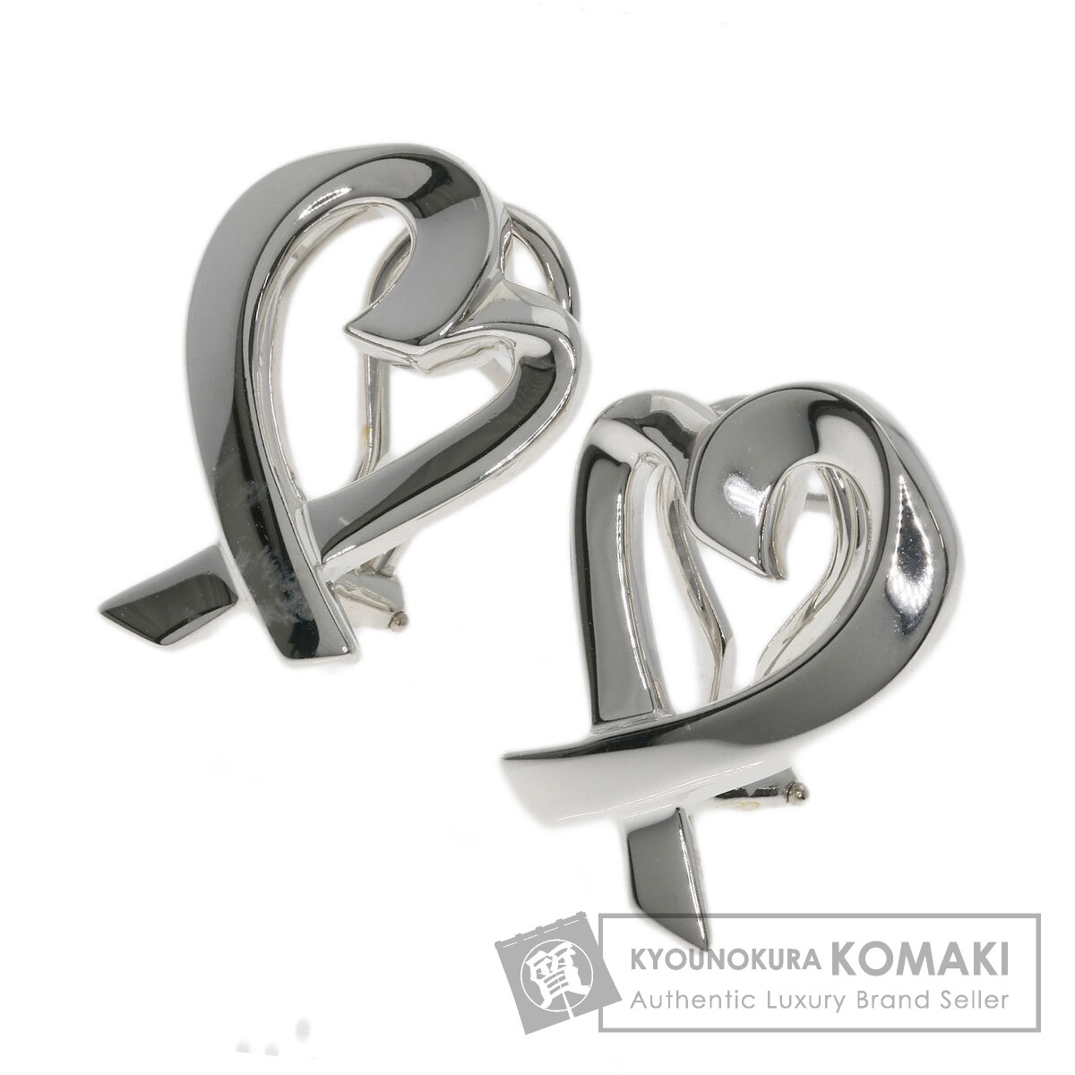 TIFFANY&Co. ティファニー ラビングハート ピアス シルバー