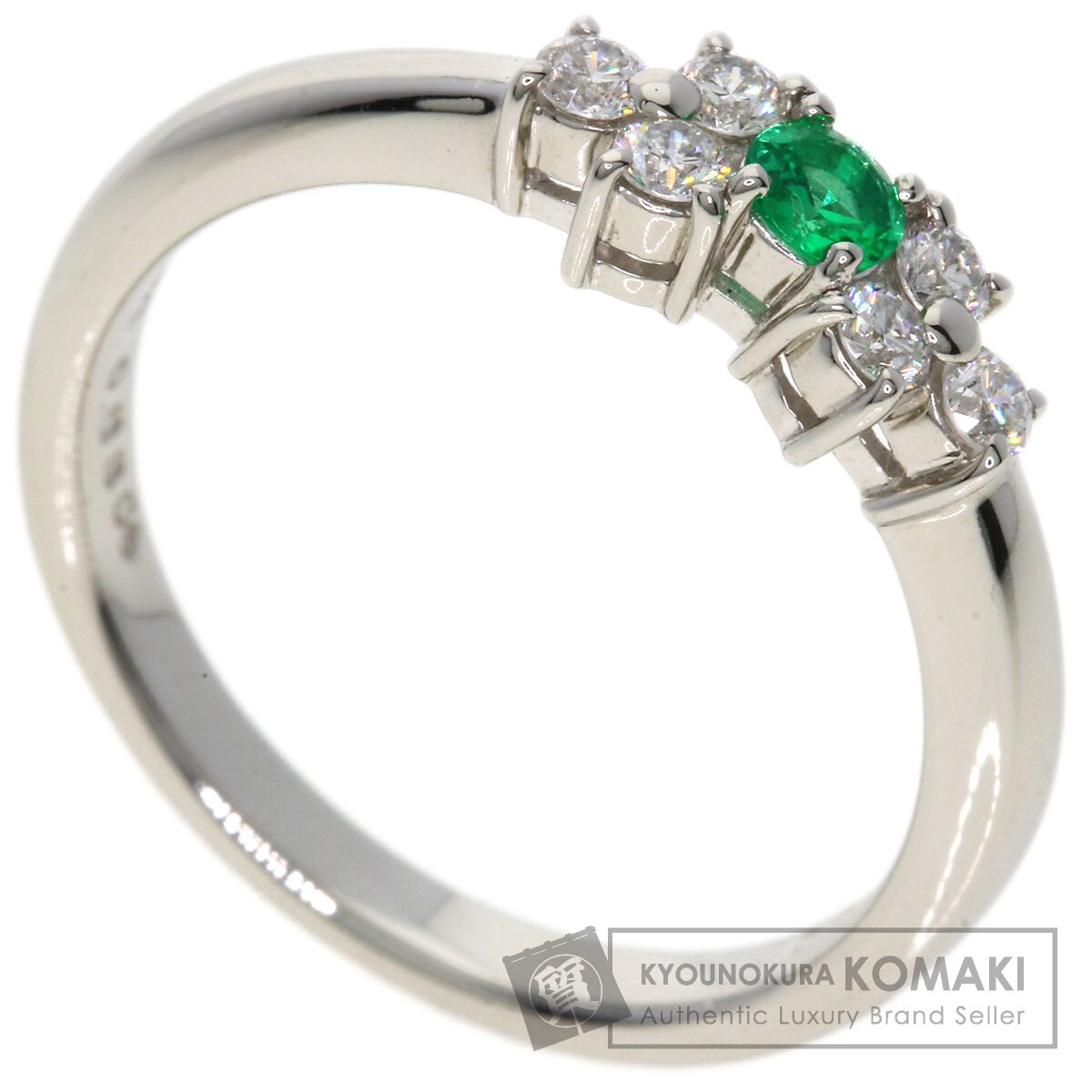 14/美品 ミキモト K18 エメラルド0.11ct ダイヤ リング 指輪 楽天市場