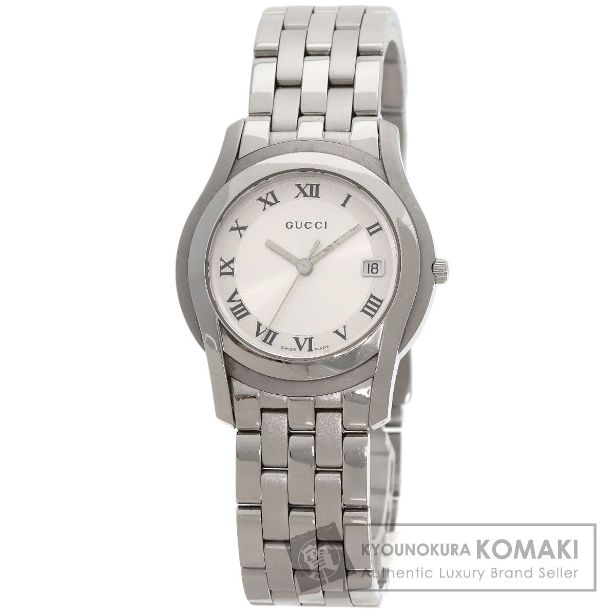 GUCCI グッチ 5500M ラウンドフェイス 腕時計 ステンレス