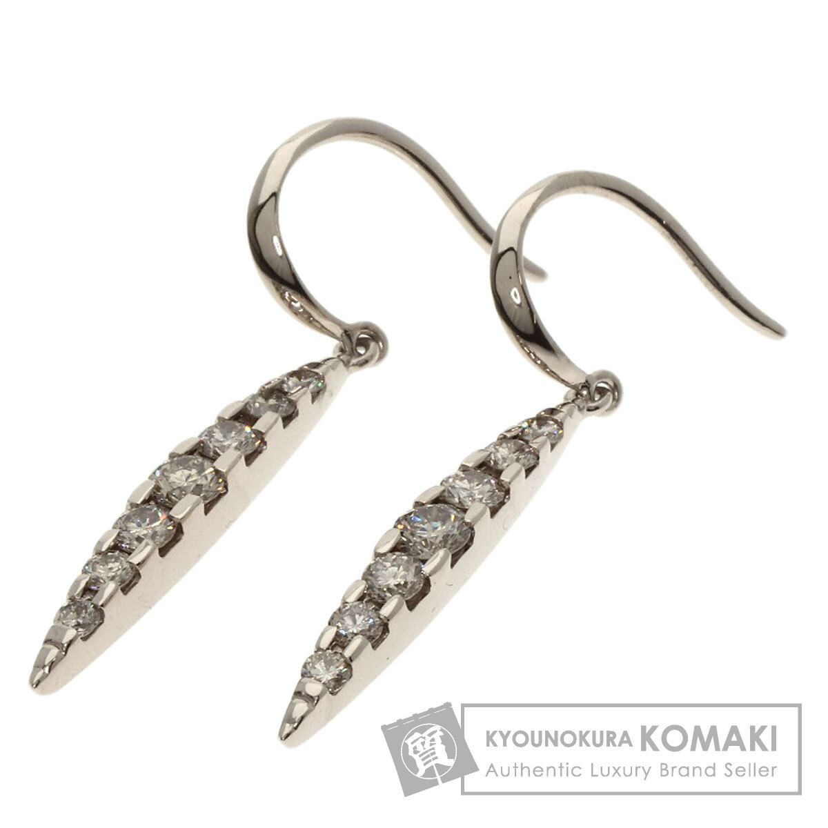 カシケイ　ネイキッド ピアス(片耳のみ） Kashikey カシケイ ネイキッドシリーズ ブラウンダイヤモンド