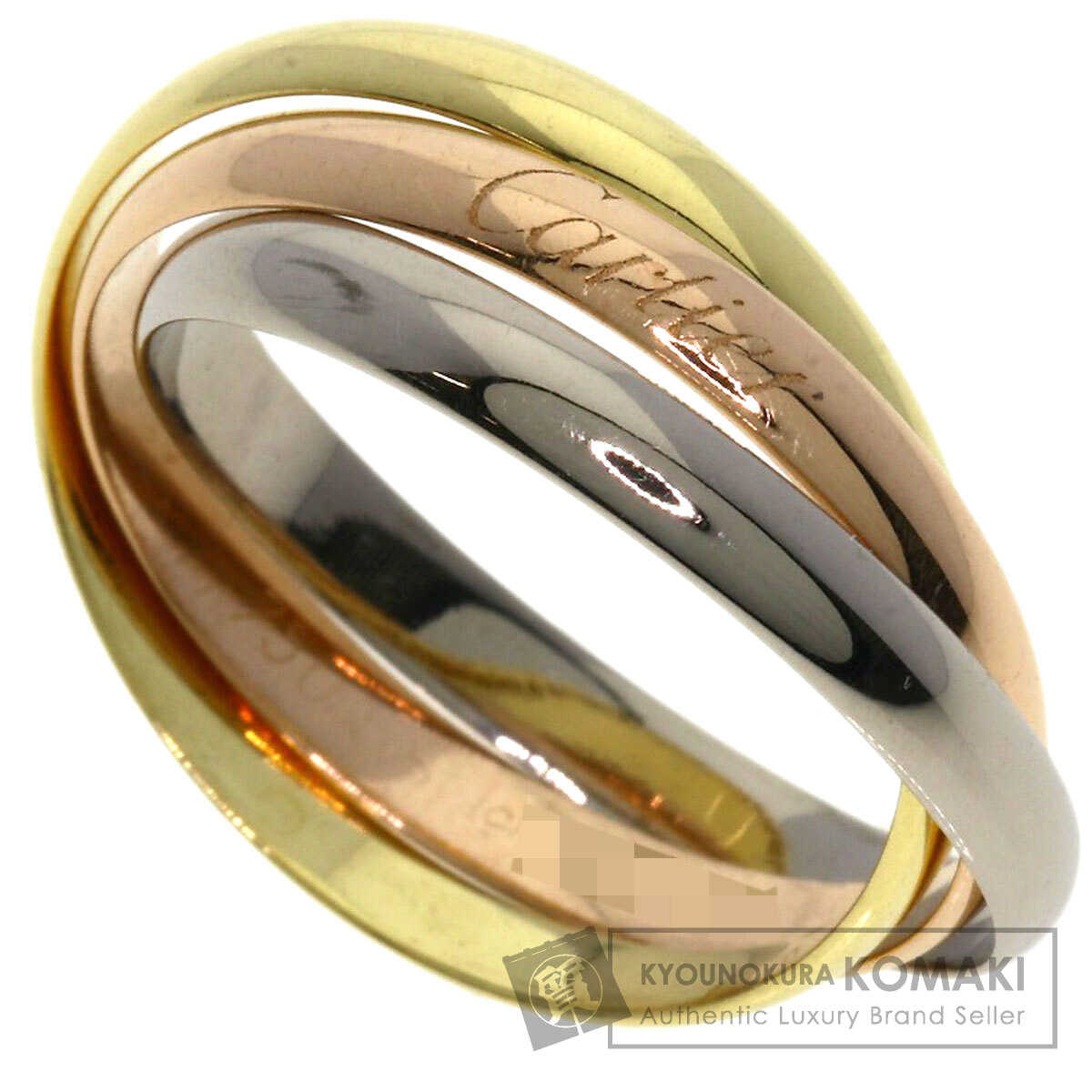 カルティエ　Cartier トリニティSM リング　58 CARTIER カルティエ トリニティ SM #58 現行モデル リング・指輪